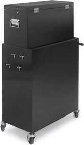 Wózek warsztatowy z 5 szufladami, 61 x 108 cm, czerwony