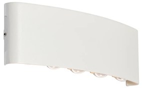 Zewnetrzna Lampa ścienna zewnętrzna biała z LED 10-punktowa IP54 - Silly Nowoczesny Oswietlenie zewnetrzne