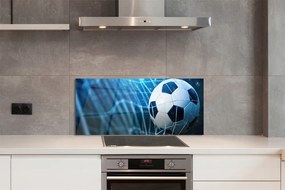 Szkło do Kuchni na Ścianę Futbolowa Wizja w Błękicie