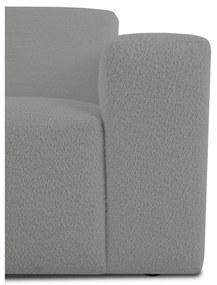 Szary narożnik z materiału bouclé (lewostronny) Roxy – Scandic