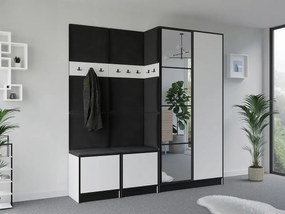 Garderoba EDEN 21 Biały + Czarny