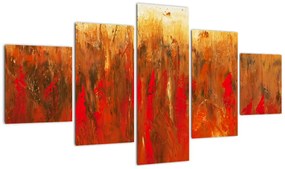 Obraz malowanej abstrakcji (125x70 cm)