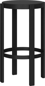 Czarny stalowy hoker (wysokość siedziska 65 cm) Doon – noo.ma