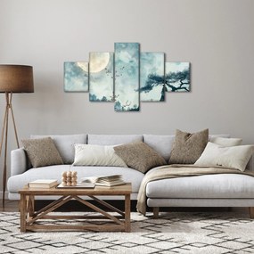 Obraz - Malowanie księżyca w pełni (125x70 cm)
