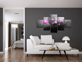 Obraz różowych kul (125x70 cm)