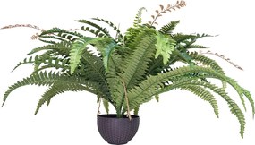 Sztuczna Paproć SucceBuy, Fałszywa Paproć z Bostonu 95-105 cm, 80 Liści, Z Doniczką, Wisząca/Ustawiona, Dekoracja Wewnętrzna/Zewnętrzna, Dom/Biuro