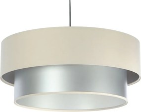 Srebrno kremowa okrągła lampa wisząca S419 P8-P84
