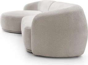 Narożnik NOBO Lewostronny system modułowy tkanina DressME 02 Jasny Szary