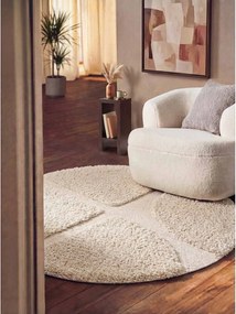 Kremowy okrągły dywan tkany ręcznie ø 200 cm Lambeth Jasper – Ted Baker