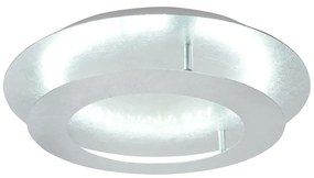 Lampa sufitowa LED w kolorze srebra z metalowym kloszem 50x50 cm Merle – Candellux Lighting