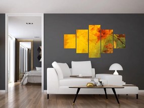 Obraz - Jesienne liście (125x70 cm)
