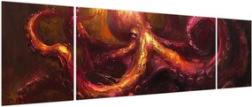 Obraz - Ośmiornica, obraz olejny (170x50 cm)