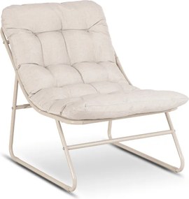 Zestaw Mebli Ogrodowych NIKEA Beżowy 2x Fotel Stolik Tarasowy Nowoczesny