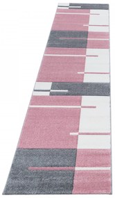 Dywan nowoczesny Hawaii różowo-szary 80 cm x 300 cm