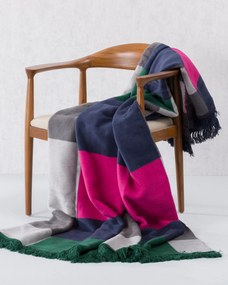 Koc Cosy Home 150x200cm Leaf&amp;Fuchsia