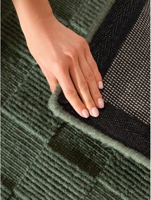 Ciemnozielony wełniany chodnik tkany ręcznie 80x200 cm Scala – Villeroy&amp;Boch