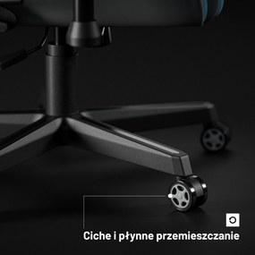 Fotel gamingowy materiałowy niebieski: Diablo X-Starter