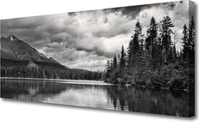 Fotoobraz na płótnie Krystaliczne Jezioro pod Szczytami