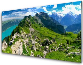 Szkło Ozdobne do Kuchni Górska Polana w Pełnym Słońcu