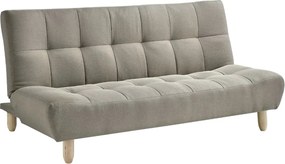 3-osobowa kanapa z funkcją spania rozkładana — z tkaniny — ESTEBAN — szara