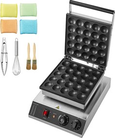 Gofrownica SucceBuy Zestaw 25 Mini Naleśnikarek Holenderskich 43 mm do Komercyjnej Piekarni Dorayaki 1700 W