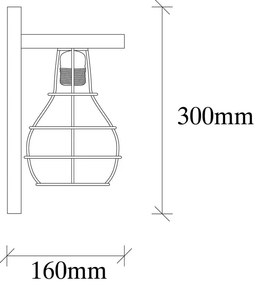 Kinkiet w naturalnym kolorze Erebos – Opviq lights