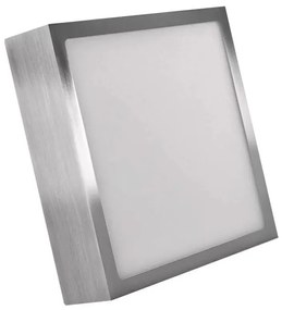 LED Plafon LED/12,5W/230V 3000/3500/4000K 17x17 cm chrom