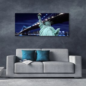 Zdjęcie na płótnie Nowojorski Most i Wolność
