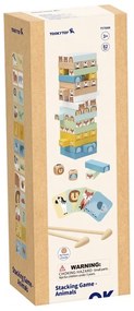 Tooky toy gra zręcznościowa "chwiejąca się wieża"  zwierzęta 82 el.