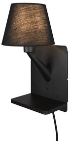 Kinkiet w kolorze matowej czerni Comfort – Trio
