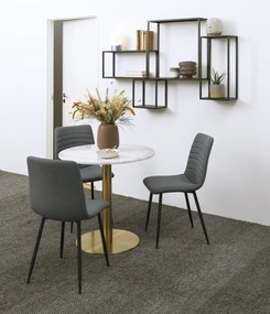 Zestaw 4 metalowych półek wiszących Geelong