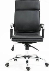 Nowoczesny czarny fotel biurowy Mantus