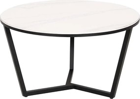 Stolik kawowy czarno-biały Modig M66 80x45x80 cm