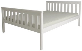 Łóżko KALEA 90 x 200 cm, białe Stelaż: Ze stelażem listwowym rolowanym elastycznym, Materac: Materac Sommera