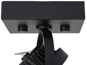 Nowoczesny reflektor natynkowy czarny z możliwością ściemniania LED - Apollo Nowoczesny Oswietlenie wewnetrzne