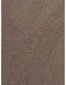 Szarobrązowy wełniany okrągły dywan tkany ręcznie ø 200 cm Eleni Taupe – Hanse Home