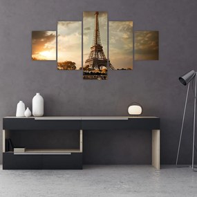 Obraz - Wieża Eiffla, Paryż, Francja (125x70 cm)