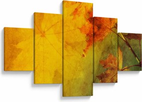 Obraz - Jesienne liście (125x70 cm)