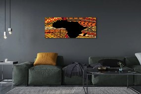 Obraz canvas na ścianę Mapa z Wzorami