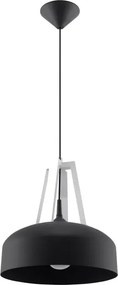 Czarna drewniana lampa wisząca loft - EX516 E1-P08