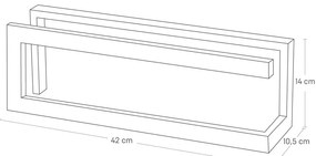 Czarny metalowy stojak na kapcie Line – YAMAZAKI