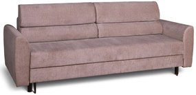 Beżowa rozkładana sofa z pojemnikiem - Harmi