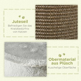 PawHut Drapak 58cm Drzewko dla Kotów z Piłką Stabilne i Trwałe Drzewko do Drapania dla Kotów | Aosom PL