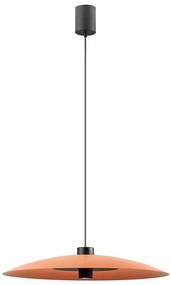 Redo 01-3020-LED Lampa wisząca na lince LARS LED/14W/230V+LED/10W Ø60 cm CRI90 pomarańczowa