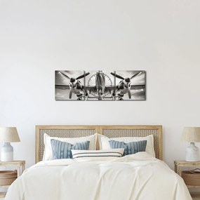 Obraz - Warbird (z zegarem) (90x30 cm)