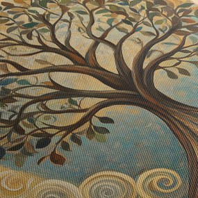 Obraz – Drzewo życia i spirale (170x50 cm)