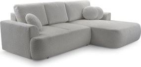 Masseno Narożnik FILO z funkcją spania i pojemnikiem na pościel Narozniki L, Rozkładana sofa - Szary, CORAL 75