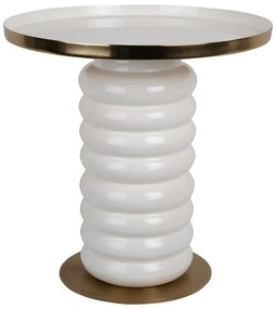 Metalowy okrągły stolik ø 41 cm Ruby – Leitmotiv