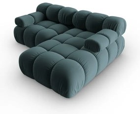 Morski aksamitny narożnik (prawostronny) Bellis – Micadoni Home