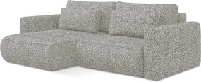 Narożnik z funkcją spania Kapua 135x200 cm, lewy, tkanina struktura
